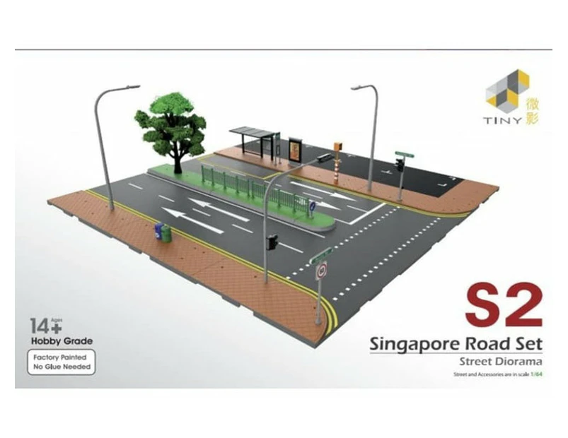 Tiny City S2 Singapore Road Set