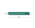 USB Interface Portable Mini Hair Straightener and Curler - Green