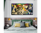 Guernica Picasso Le Reve Black Frame Canvas