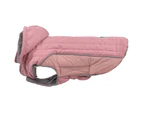 Autumn and Winter Warm Detachable Cap Pet Coat-3XL-Pink