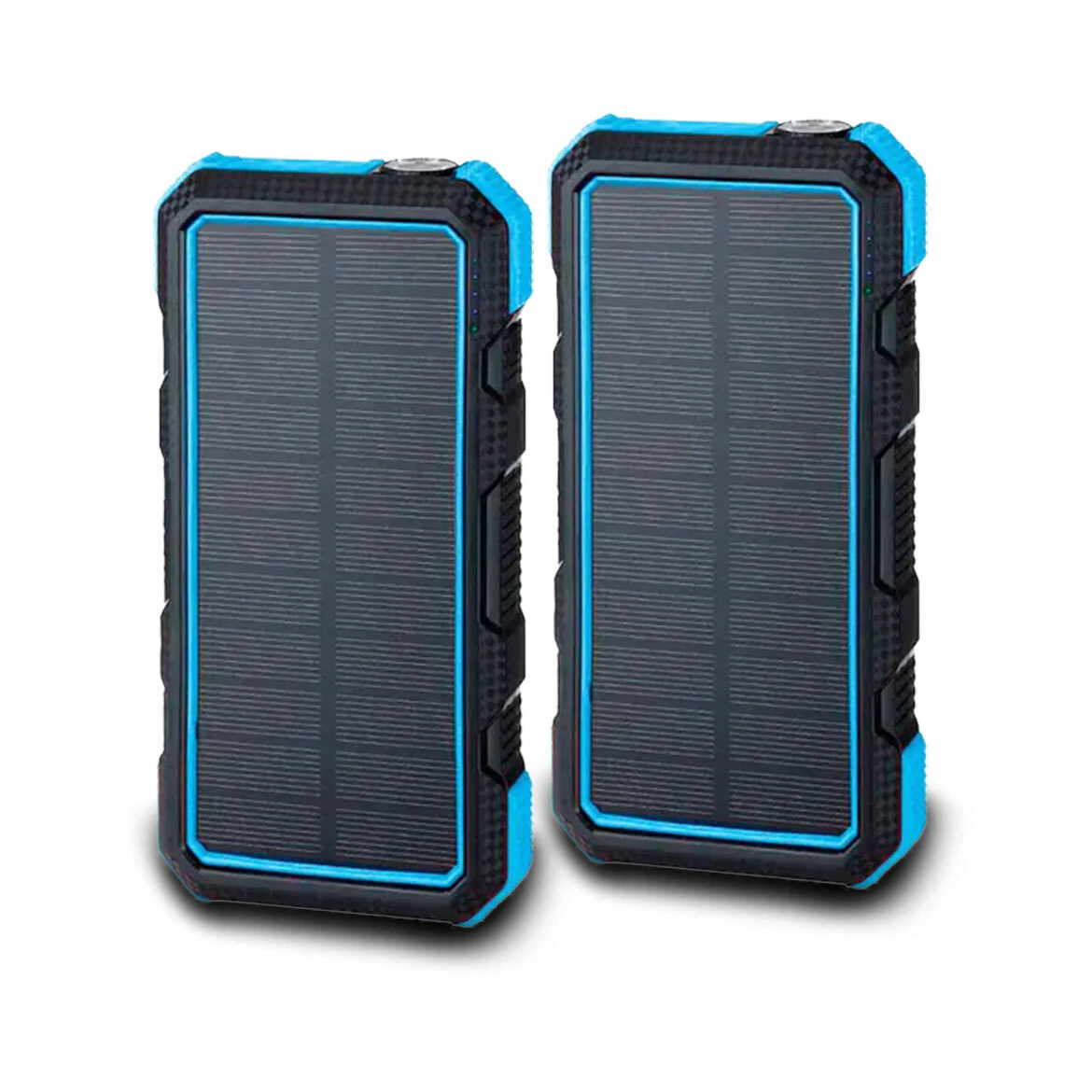 Maxxlee 2x BLUE 20000mAh Qi Wireless Charger Solar Power Bank 18W PD Type C QC3.0 Dual USB Fast Charging