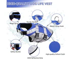 Pet Life Jacket Vest Swimming Floatation Preserver Vest with Reflective -S-Navy Blue