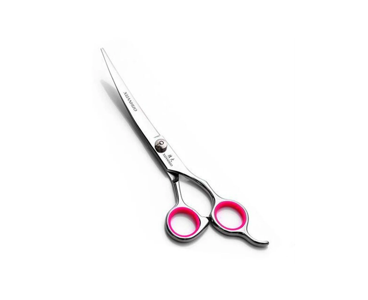 7 inch Professional Dog Grooming Cutting Shears Curved Scissors Thinning Scissors Pet Grooming Haircut Tools