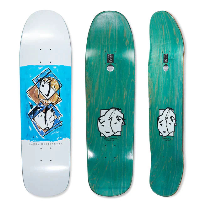 Polar Skate Co. Deck Twisted Aaron Herrington 1991 Jr 8.75 Inch Width