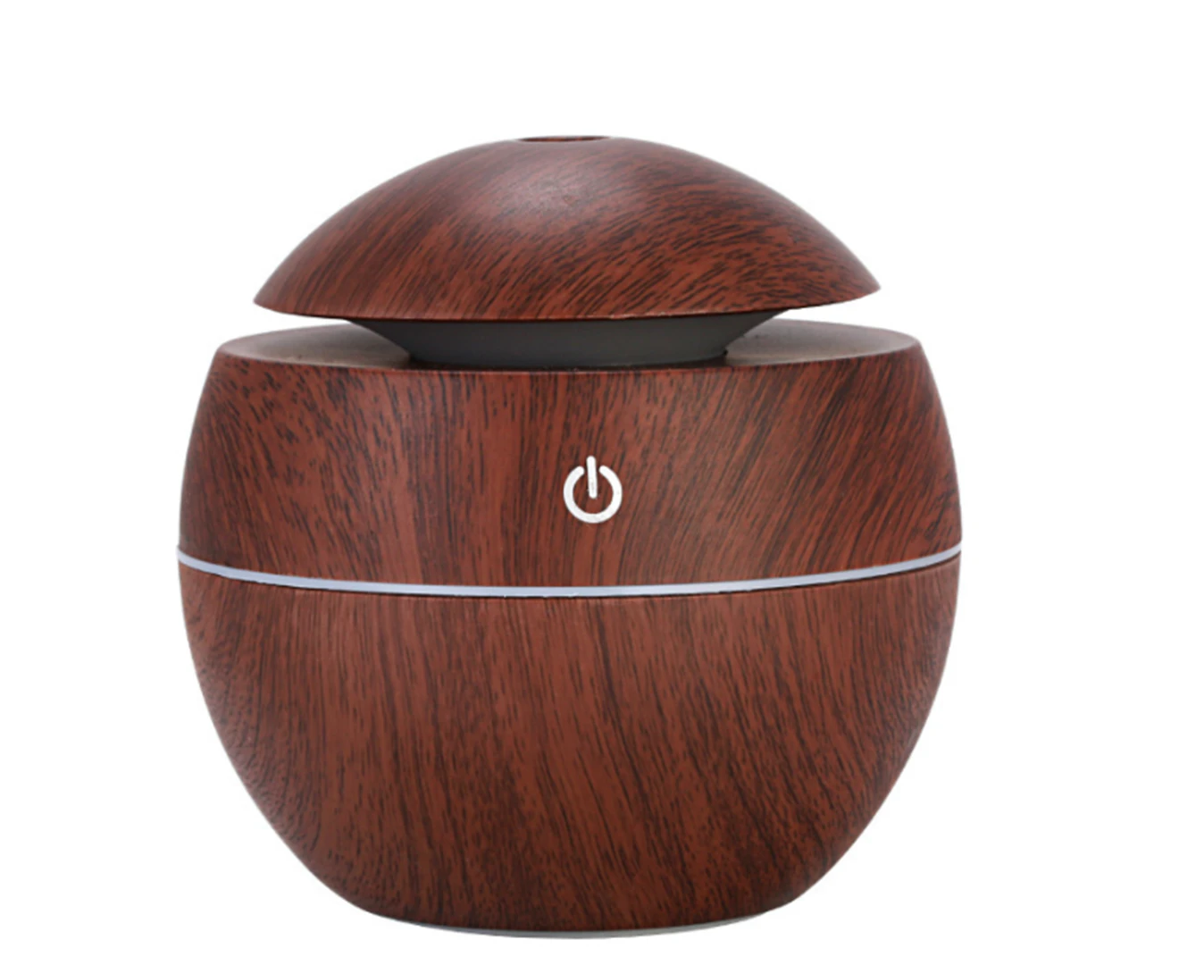 USB Air Humidifier , Wood Grain Air Purifier Household Electric Ultrasonic Mist Oil Diffuser Cool Mist Humidifier-DEEP WOOD GRAIN