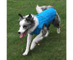 Waterproof Reflective Dog Coat Winter Pet Clothing-XL-Blue