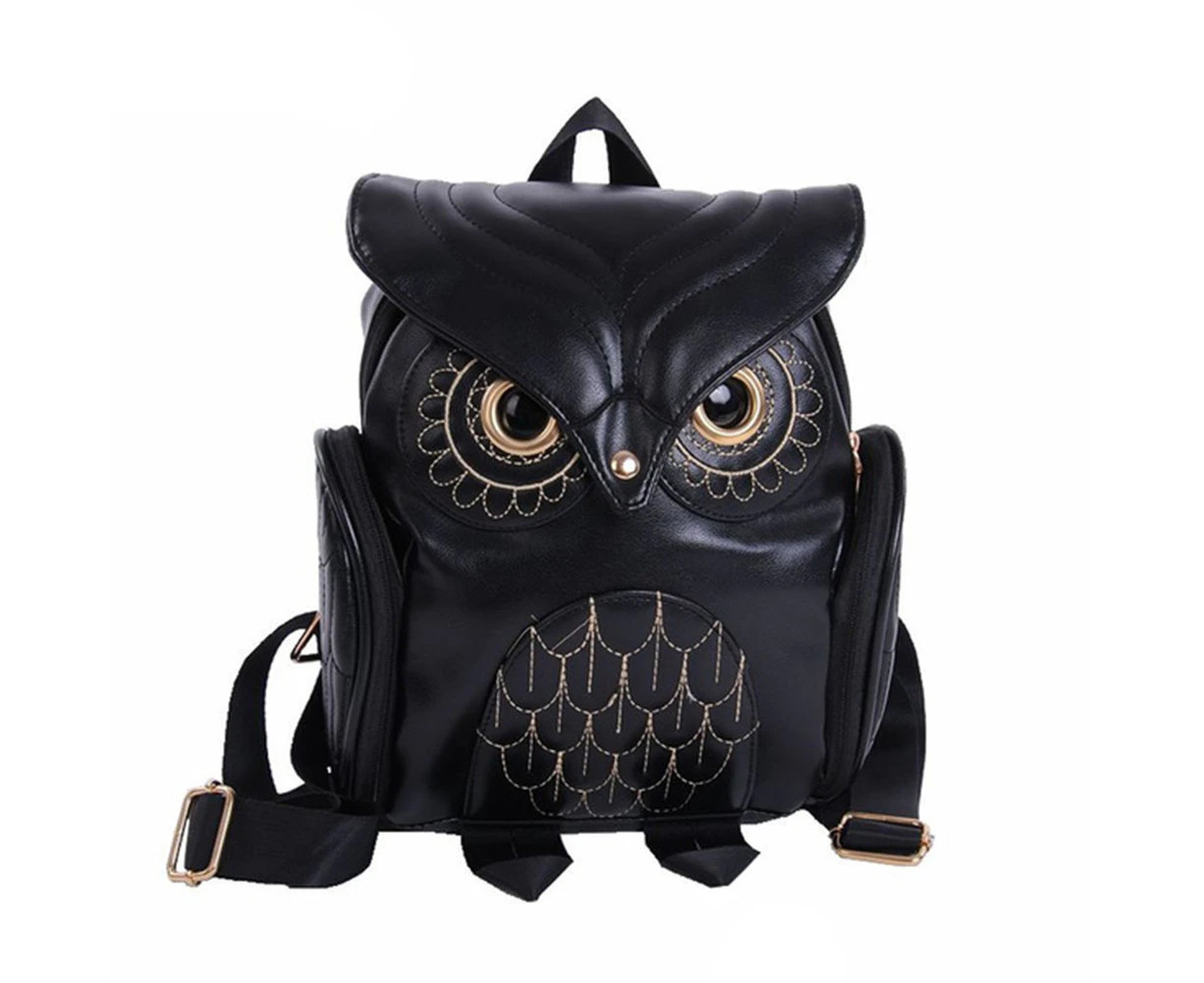 Cute Owl Backpack Women Cartoon School Bags For Teenagers Girls leather