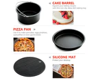 20 Piece Set 7'' Air Fryer Accessories Frying Cage Dish Baking Pan Rack Pizza Tray