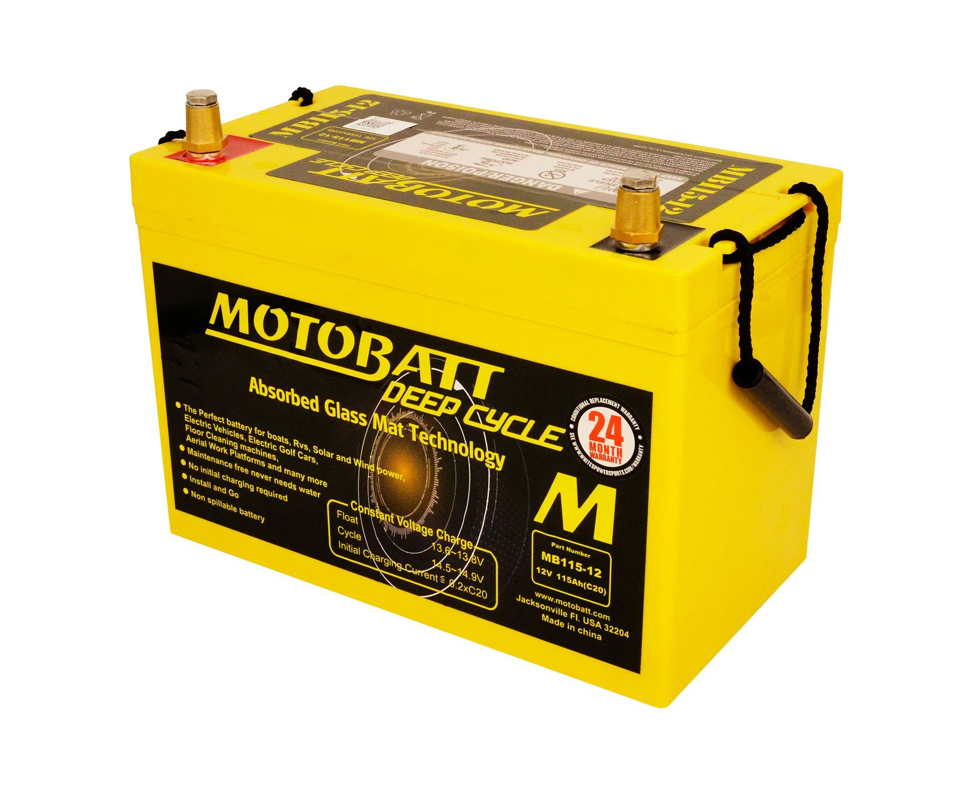 Motobatt Deep Cycle Agm Mb115