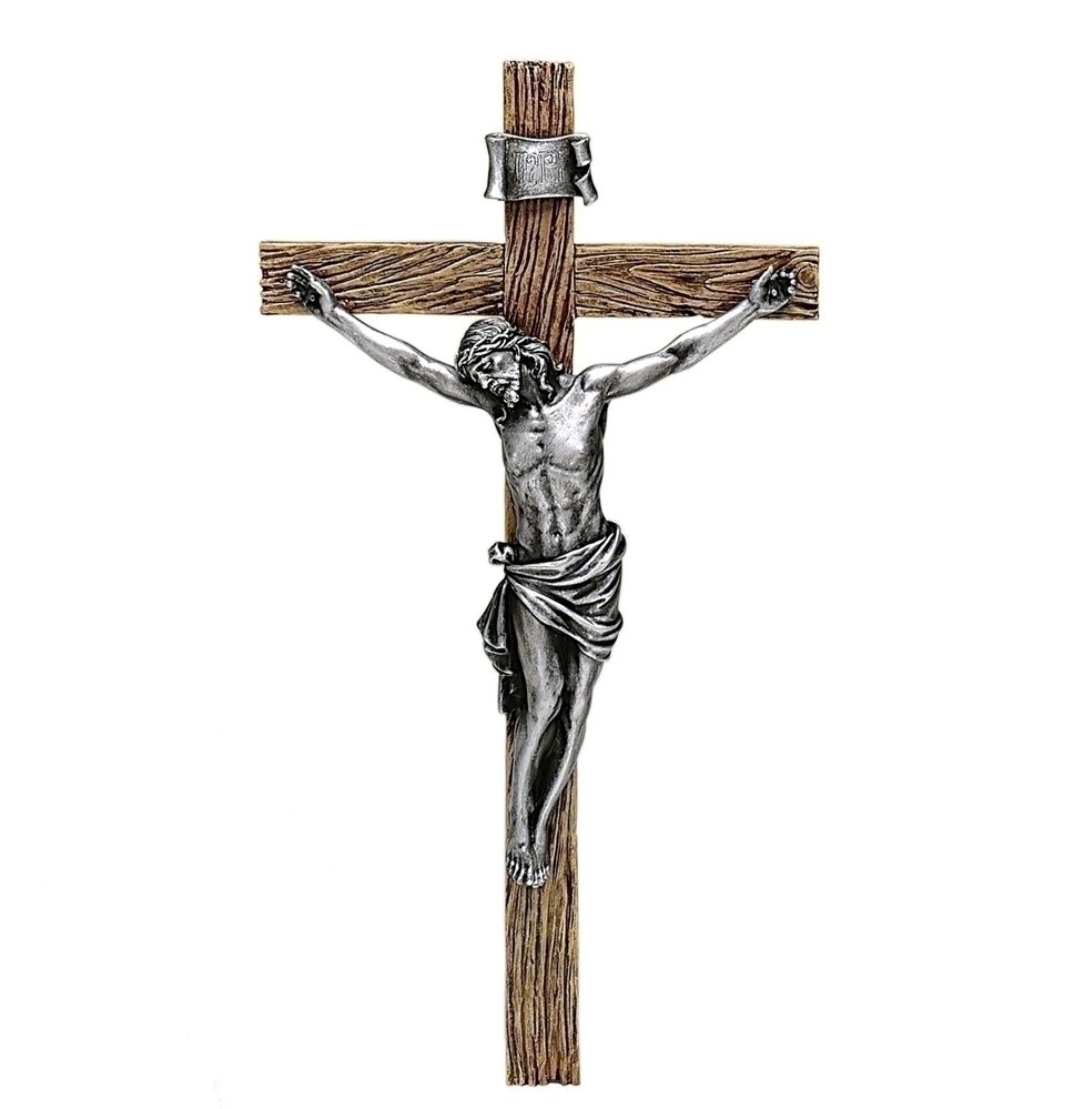 Joseph's Studio - Antique Silver Crucifix 21cm