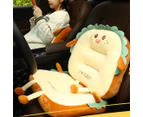 SOGA 2X Cute Face Toast Bread Cushion Stuffed Car Seat Plush Cartoon Back Support Pillow Home Decor