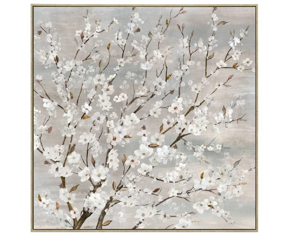 Wood Framed Blossom Canvas Painting Wall Art Picture 80cm