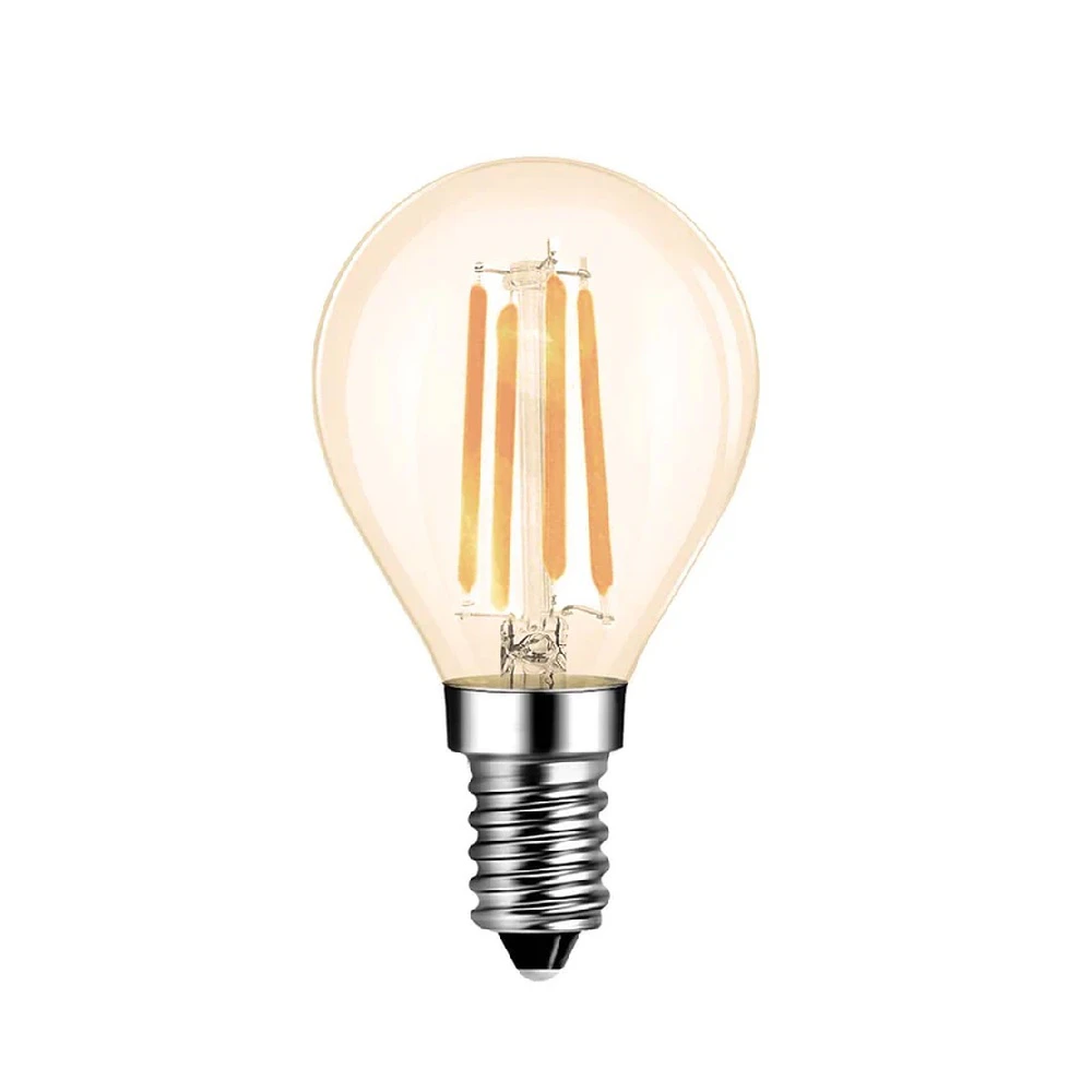 LV LUCE LED Filament G45 Dimmable 4W E14 2700k Warm White Globe Bulb