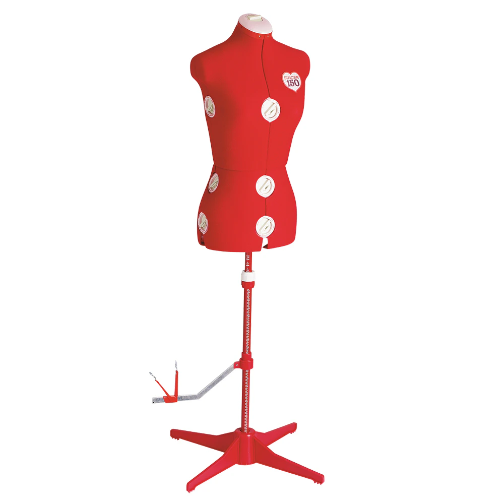 Singer Dressmaking Model 150 Red Smaller Size Freestanding Adjustable