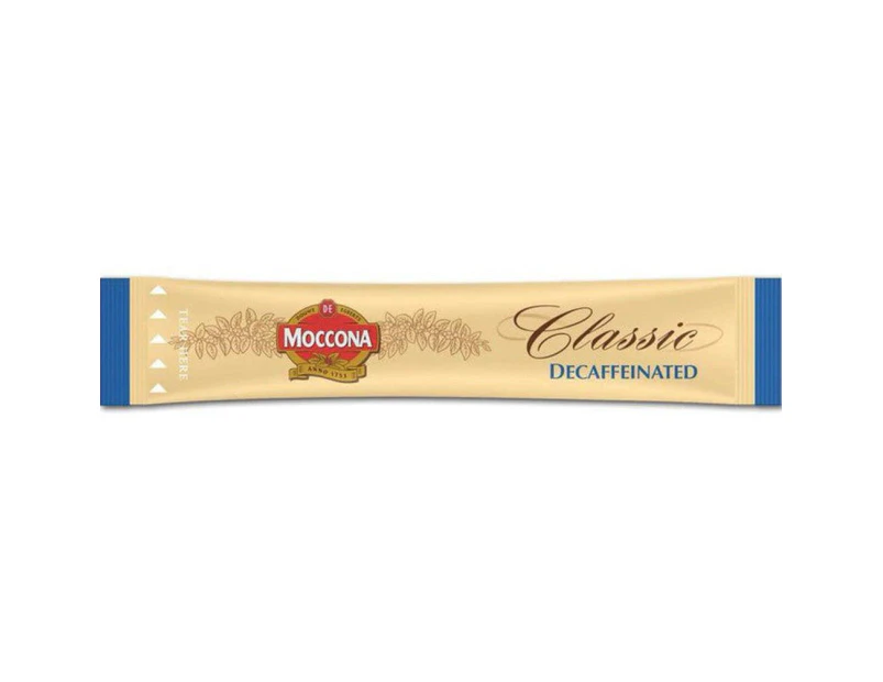Moccona Classic Decaf Instant Coffee Single Serve Sticks Pack 500 Decaffeinated Bulk