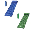 Inflatable Sleeping Pad Camping Mat Lightweight - Green