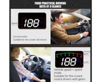 Vibe Geeks HUD Car Display Overs-speed Warning Projecting Data System- USB Powered