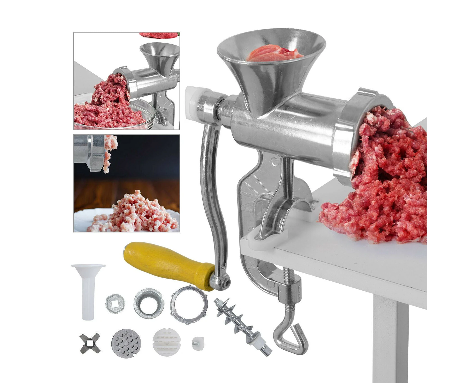 Manual Meat Grinder Mincer Stuffer