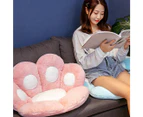 SOGA 2X Blue Paw Shape Cushion Warm Lazy Sofa Decorative Pillow Backseat Plush Mat Home Decor
