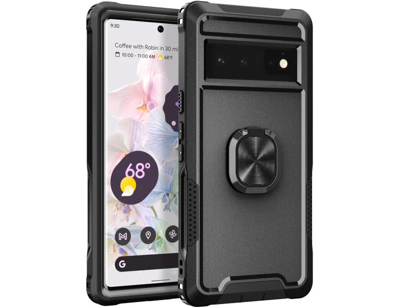 LD Rugged Armor Designed for Google Pixel 6 Pro Case (2021)-Black