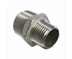 Stainless Steel 316 Hex Reducing Nipple BSP 100 x 75mm (4 x 3 Inch)