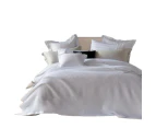 Soft Cotton Chunky Large Waffle Blanket Bedspread Throw Rug - White