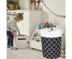 82L Laundry Basket Laundry Hamper Bag Washing Bin Clothes Bag Foldable Black