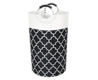 82L Laundry Basket Laundry Hamper Bag Washing Bin Clothes Bag Foldable Black