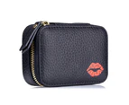 Women Travel Zipper Makeup Bag Pouch - Black