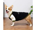 Winter Warm Dog  clothes Pet Sportswear-M-Black