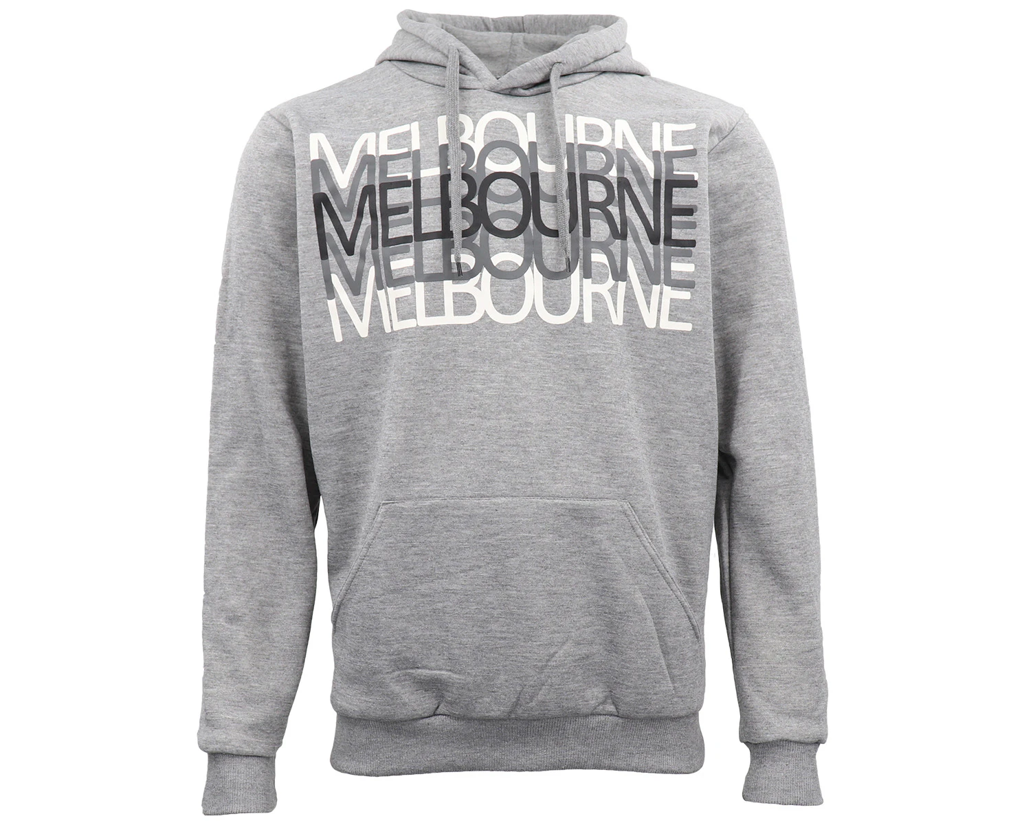 Adults Unisex Australia Day Melbourne Hoodie Jacket Souvenir Jumper Sports Coat - Grey