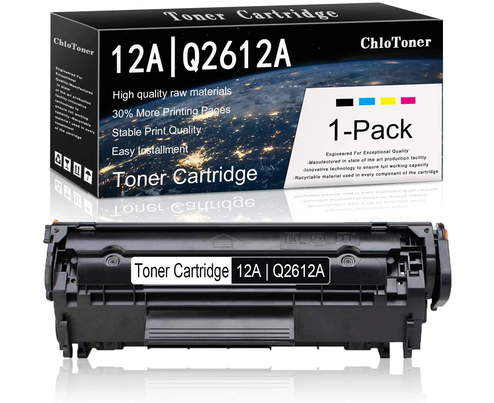 1 x Q2612A 12A Toner Cartridge for HP 1020 3030 3050 3055 M1005 M1319F Printer