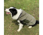 Autumn and Winter Warm Detachable Cap Pet Coat-XL-Green