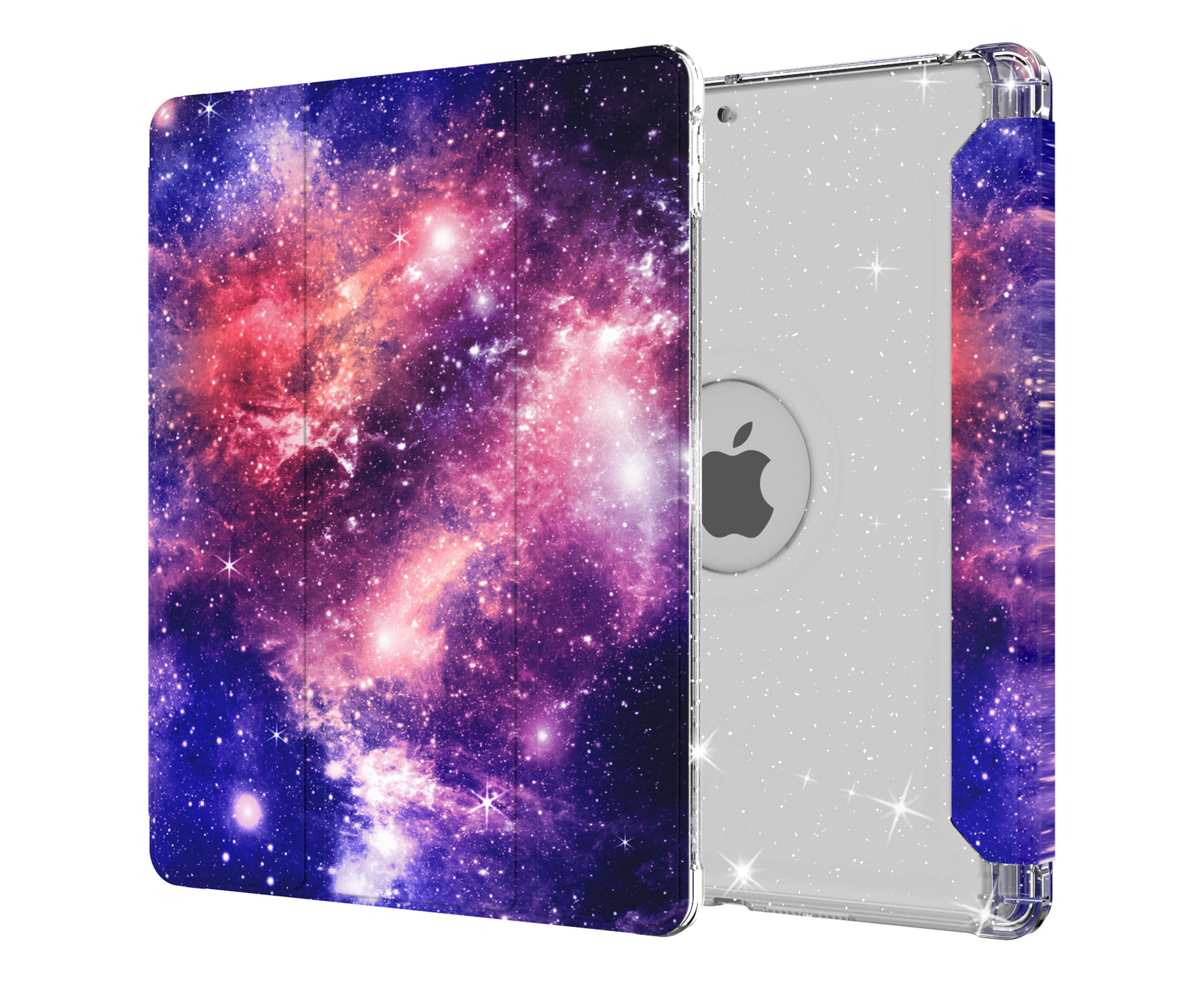 GWL Soft TPU Protective Stand Back Cover for iPad 10.2 Inch-Blue