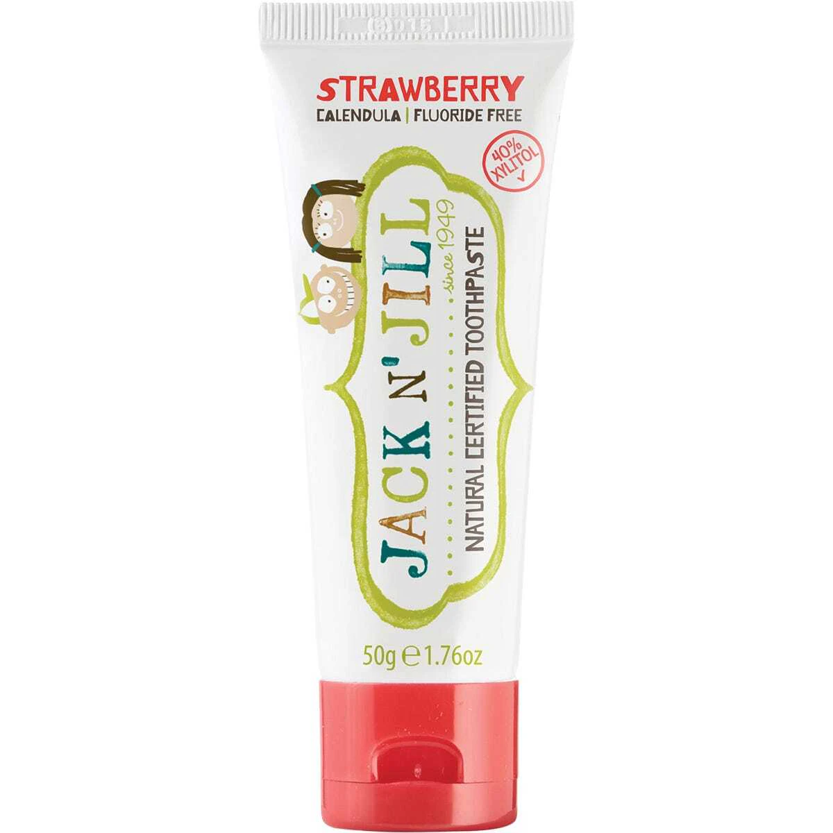 Natural Kids Toothpaste - Strawberry (6x50g)