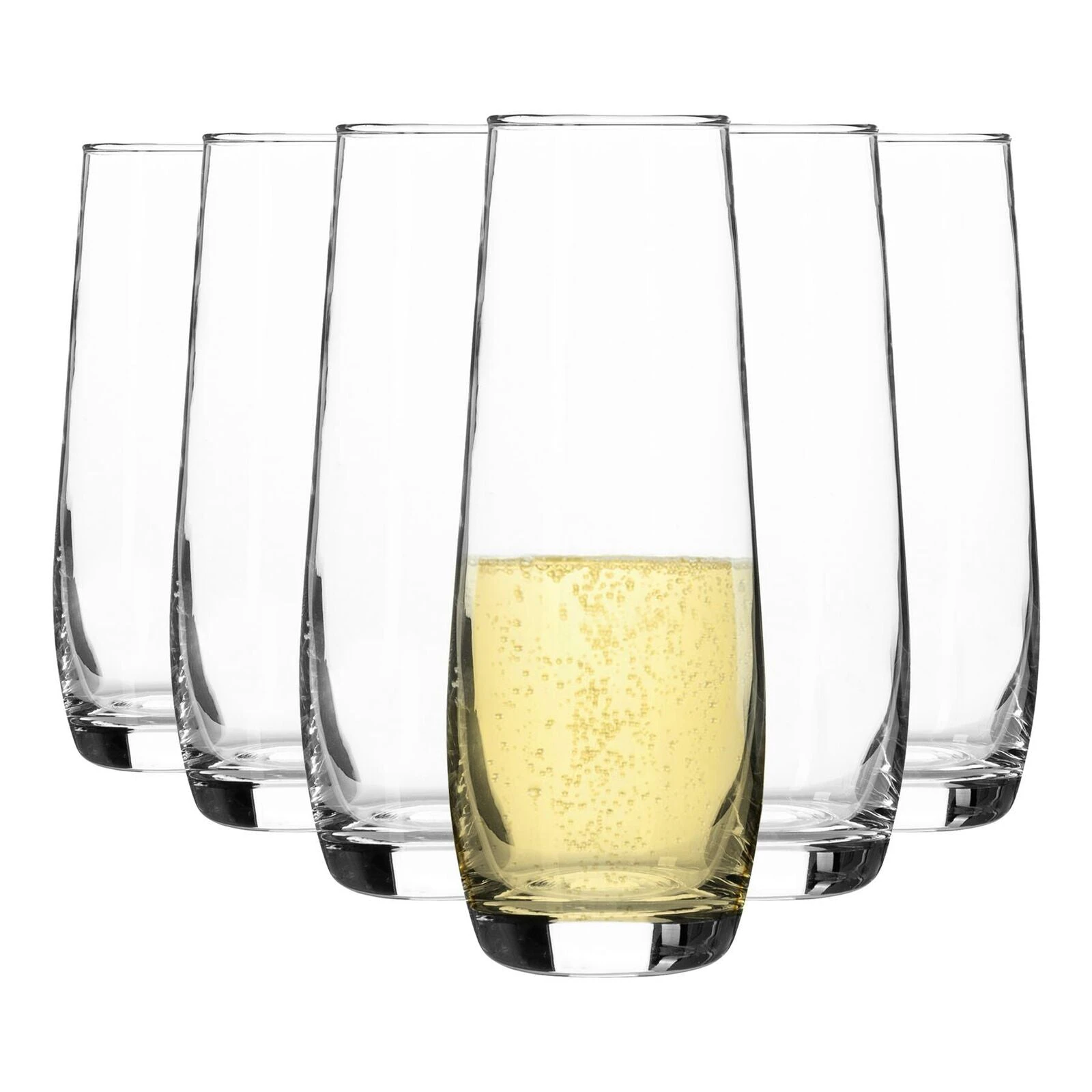 12x Corto Stemless Champagne Flutes Celebration Prosecco Cava Wine 230ml Clear