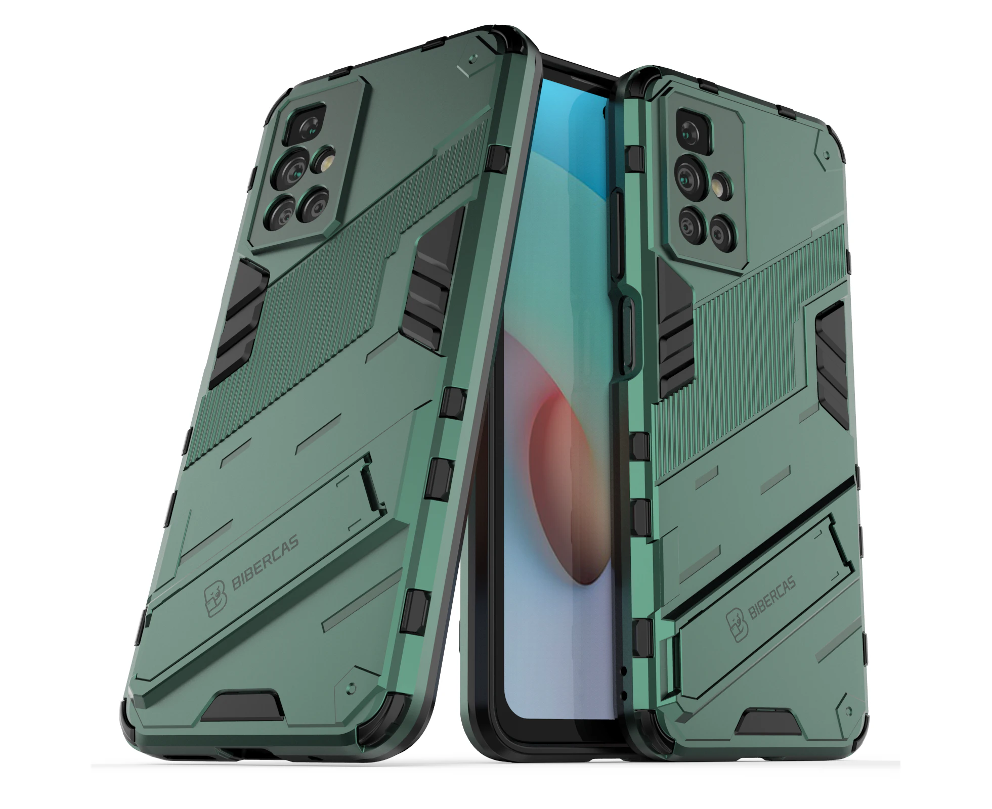 HKXM Tough Armor Designed For Xiaomi Redmi 10-Green