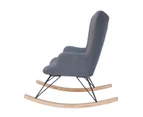 Replica Grant Featherston Rocking Chair | Grey Fabric
