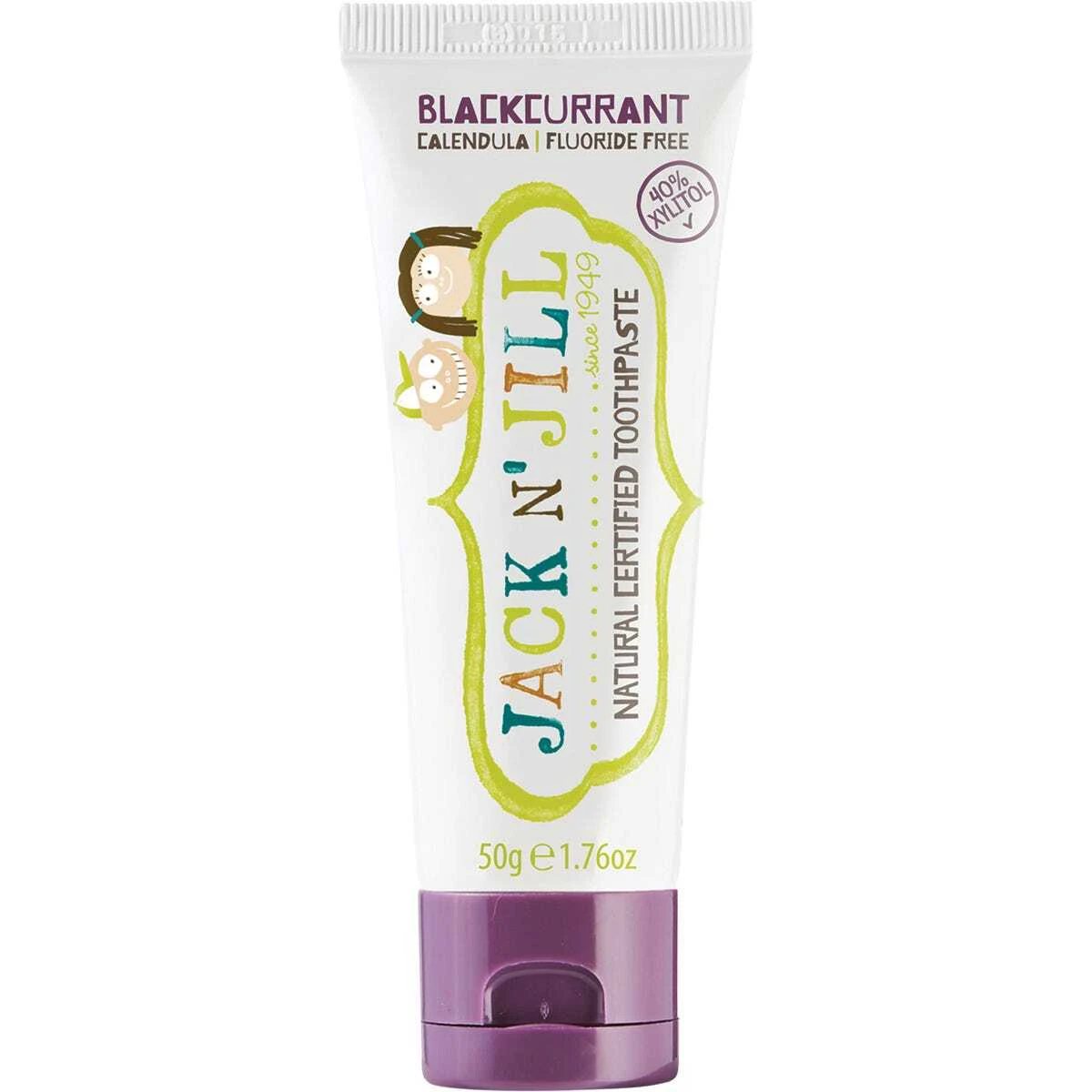 Natural Kids Toothpaste - Blackcurrant (6x50g)