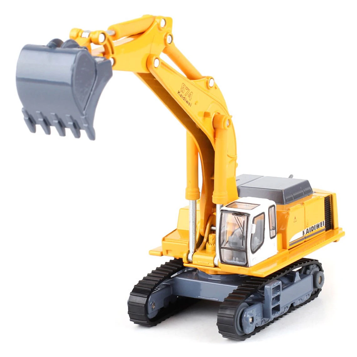 Die Cast Tracked Excavator 1:87 Scale Heavy Construction Vehicle 3D Model