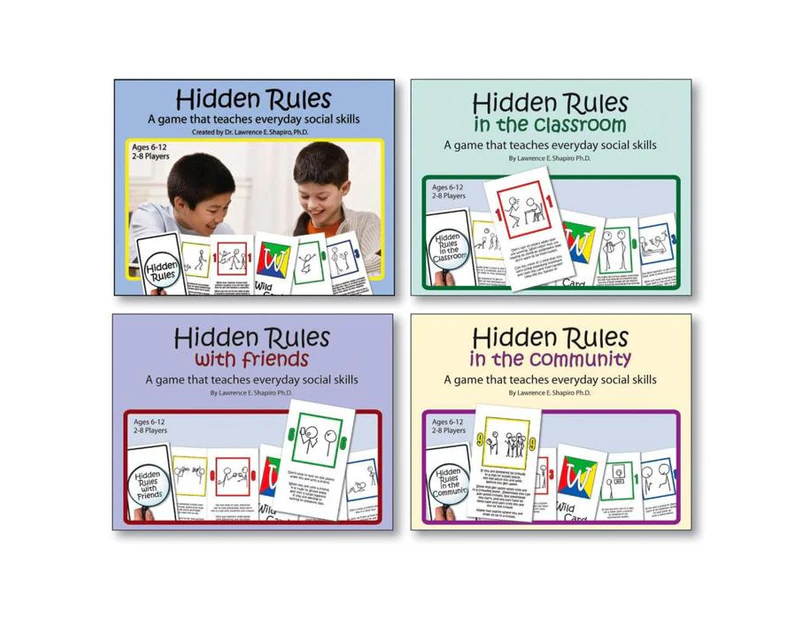 Hidden Rules Card Game - Set Of 4