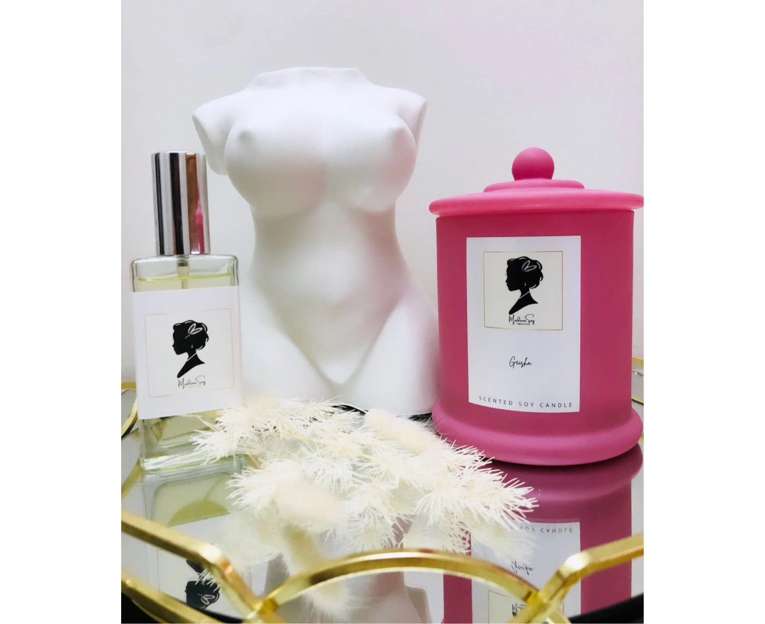 Madame Soy Signature Collection Pink Geisha Scented Candle