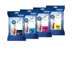 4 Pack Brother LC-3339XL LC3339XL Original High Yield Ink Cartridge Combo [1BK, 1C, 1M, 1Y]