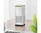 Vibe Geeks Mini Car Home Air Purifier with Night Light- USB Power Supply - White