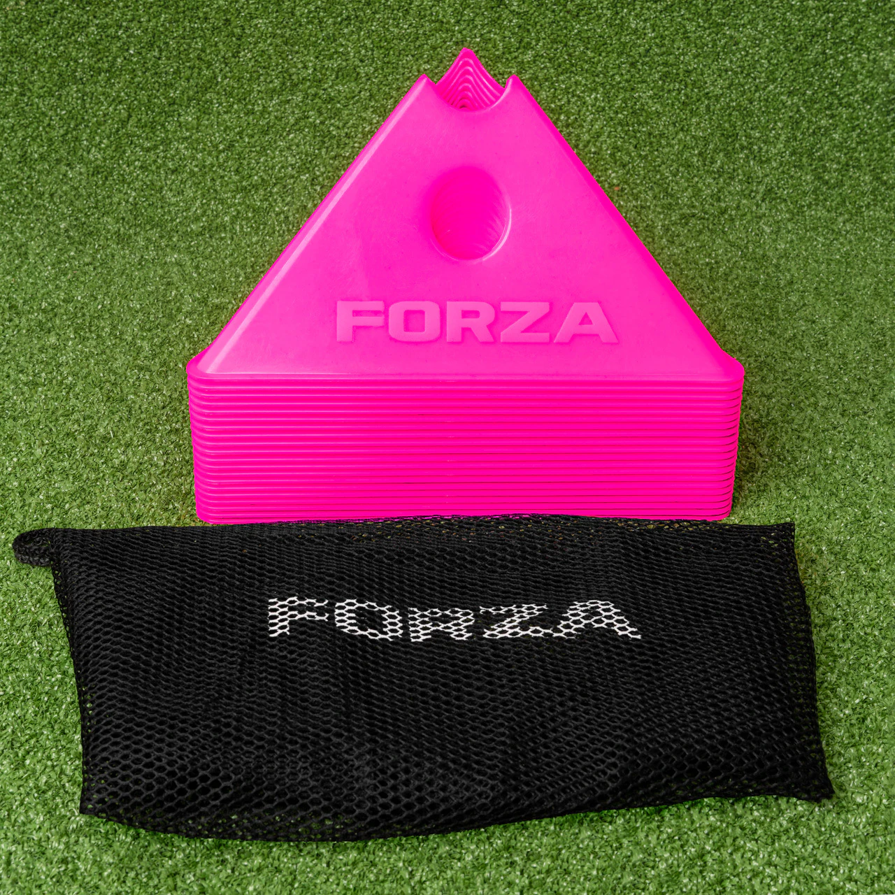 FORZA Jumbo Tri Cones [20 Pack] - Pink