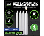 4pcs Light Candles Unscented Home Decor Party Wedding Dinner Table