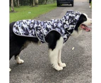 Pet Hooded Clothes Autumn Winter Dog Clothes- M-White Camouflage