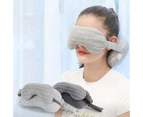 TRAVEL MASK AND PILLOW - Grey