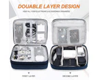 Universal Electronics Organiser Travel Bag Cable Organiser Accessories - Navy