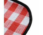 Picnic Blanket 200X200cm Premium Cashmere RED Rug Waterproof Mat Outdoor